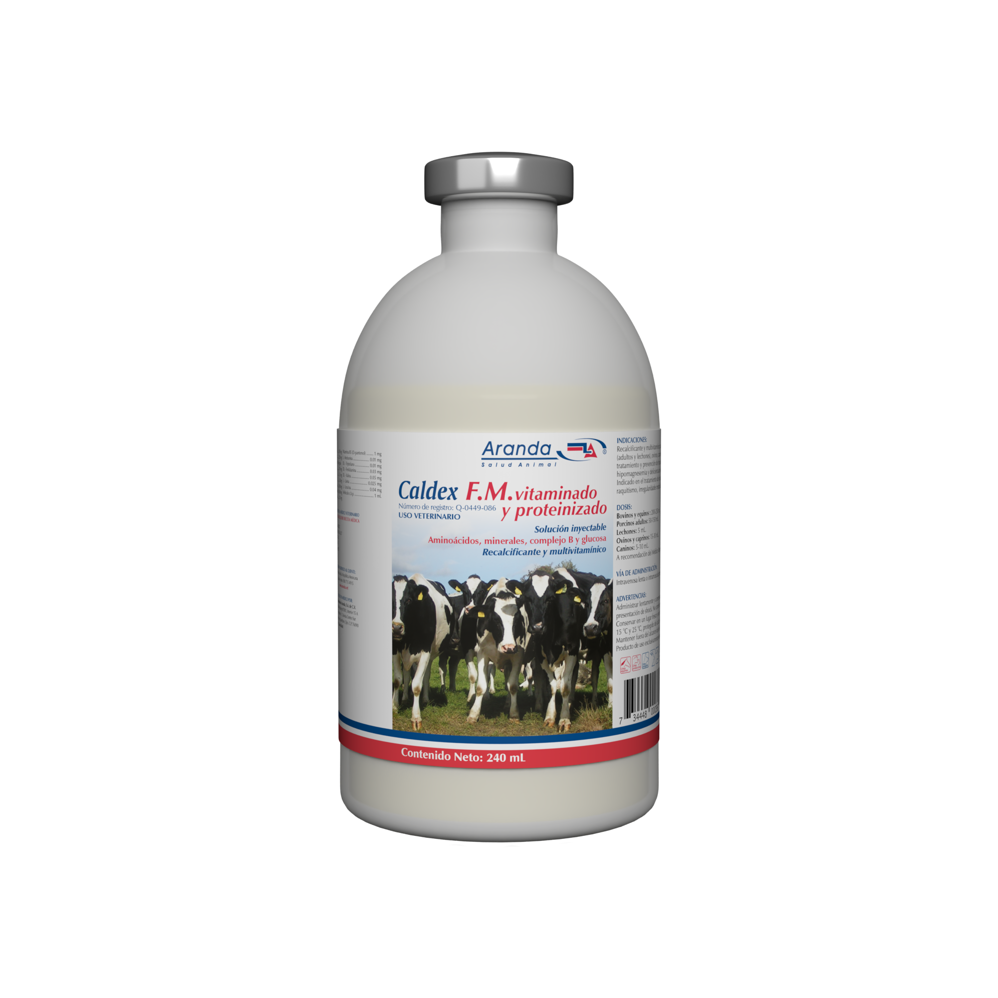 Caldex FM Vitaminado y Proteinizado 240 ml