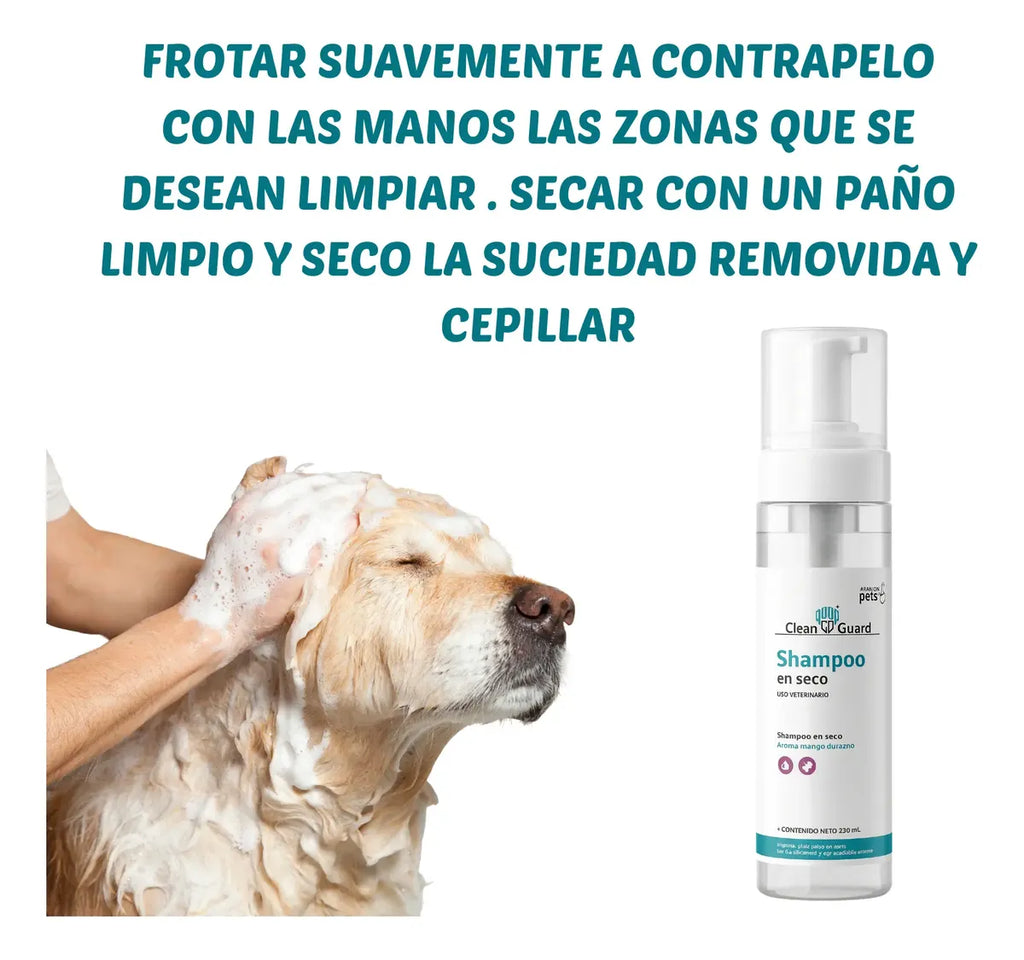 Shampoo en Seco 250 ml Caninos y Felinos