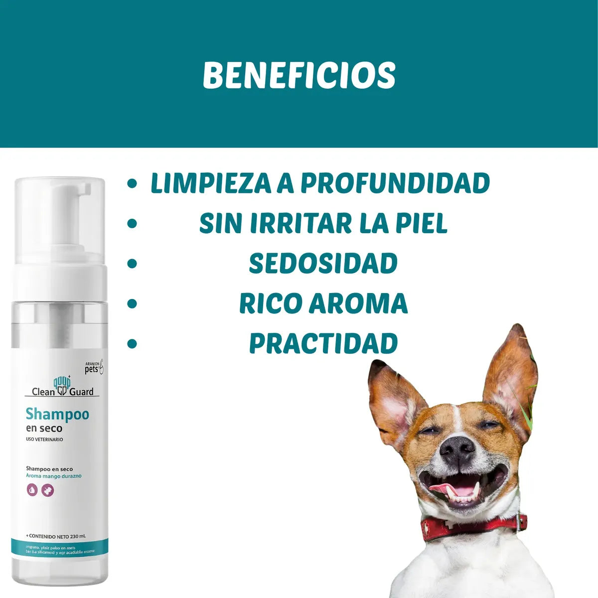 Shampoo en Seco 250 ml Caninos y Felinos