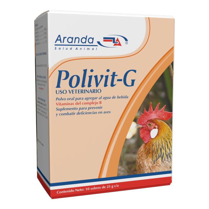 Polivit-G Caja 10 sobres de 25 g c/u Suplemento para Aves