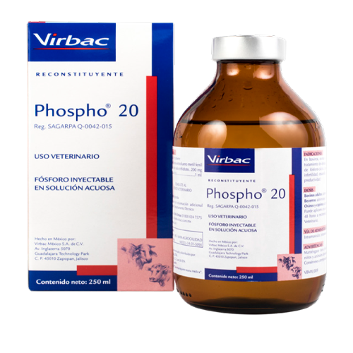 Phospho 20 250ml. Fosforo Inyectable