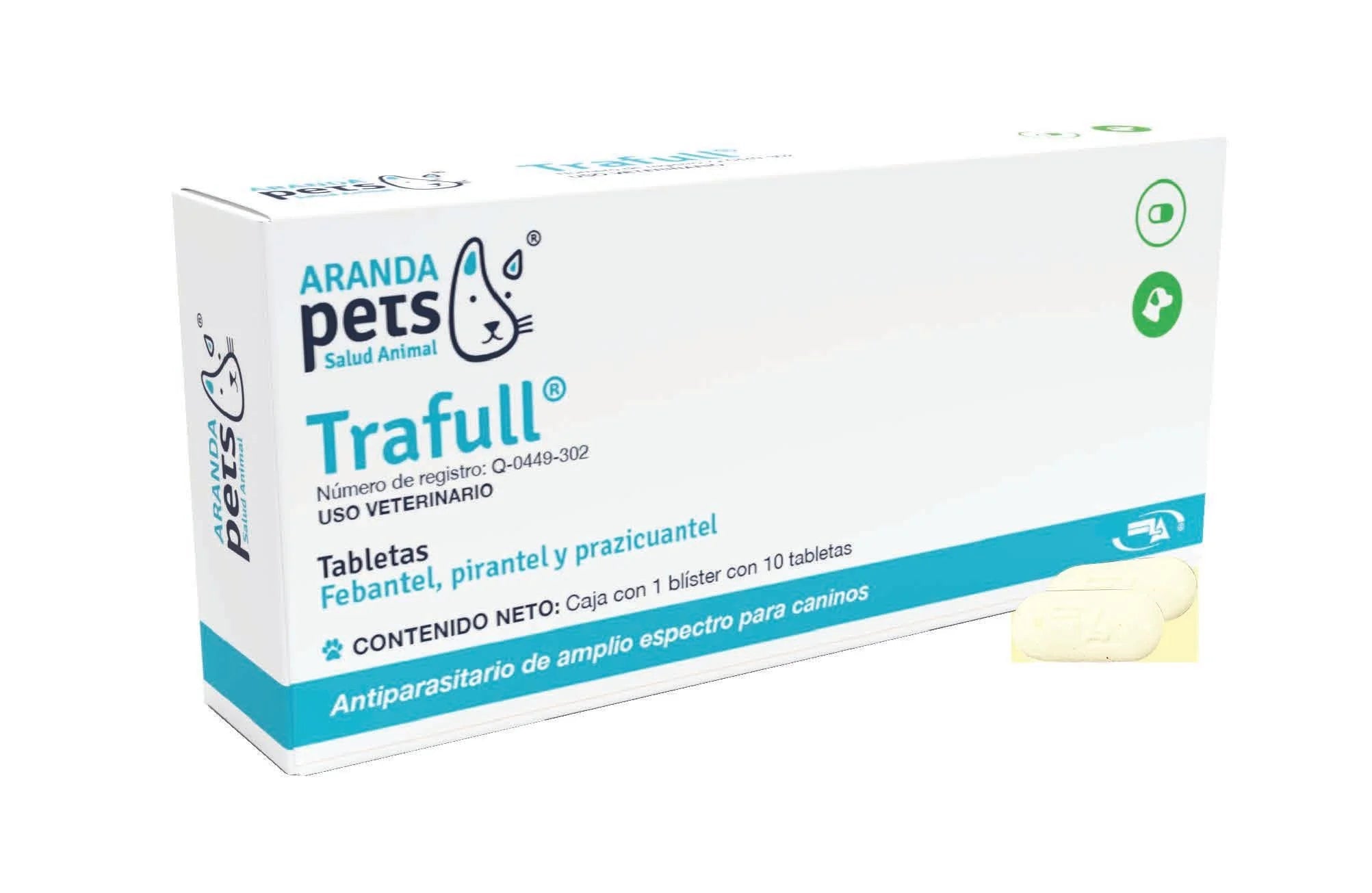 Trafull Tabletas Antiparasitario Amplio Espectro 10 Tabs
